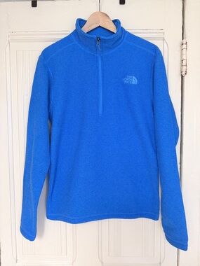 The North Face Electric Blue Half-Zip Fleece Pullover size: Small